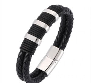HOW TO ORDER BLACK LEATHER BUCKLE BRACELET AT VINNELTECH STORE