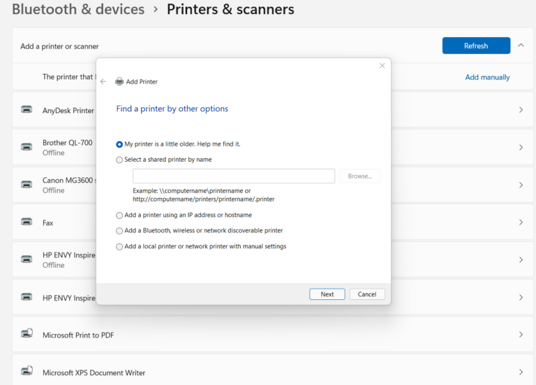 PRINTER NOT RECOGNIZED BY YOUR COMPUTER (WINDOW 11) STEP BYSTEP HOW