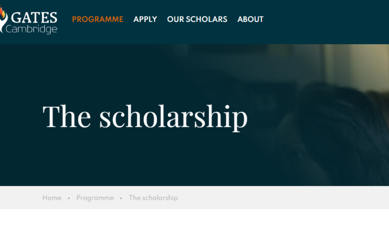 How To Apply Gates Cambridge Scholarship