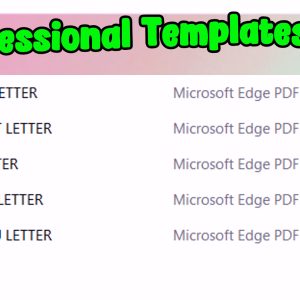 VinnelTV Professional Letter Templates Pack