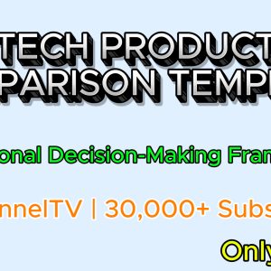 Tech Product Comparison Template