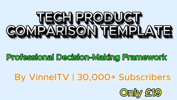 Tech Product Comparison Template