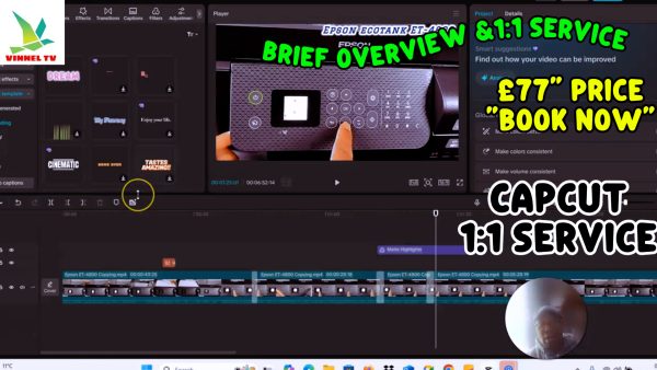 CapCut Video Editing Coaching - 1:1 Training Sessions | Vinnel TV