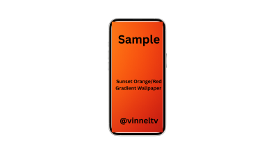 Sunset Orange/Red Gradient Wallpaper