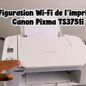 Configuration Wi-Fi de l’imprimante Canon Pixma TS3751i avec un téléphone et test d’impression de page